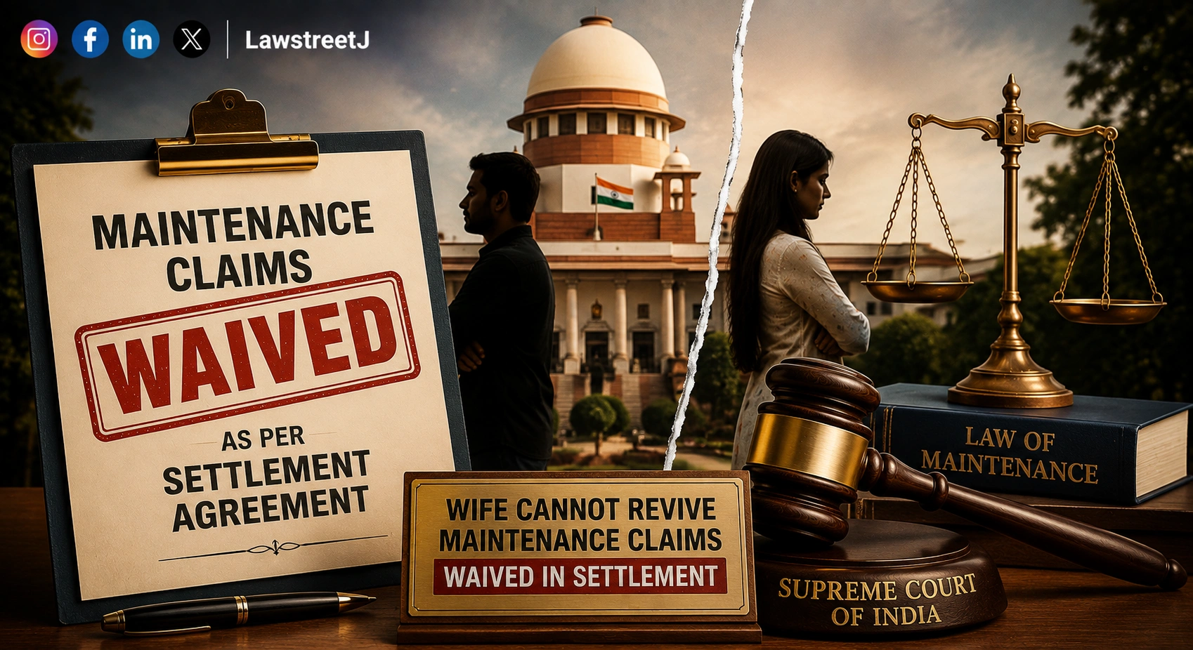 Wife Cannot Revive Maintenance Claims Waived In Settlement Supreme Court 