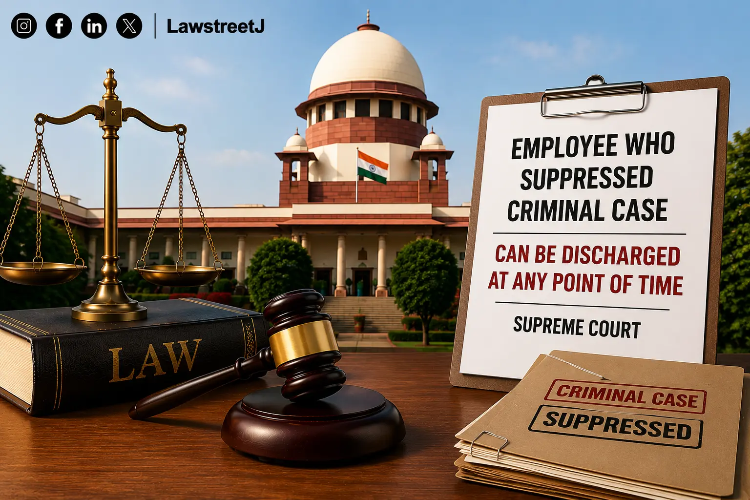 SC Upholds Discharge Of RPF Constables For Suppressing Criminal Antecedents