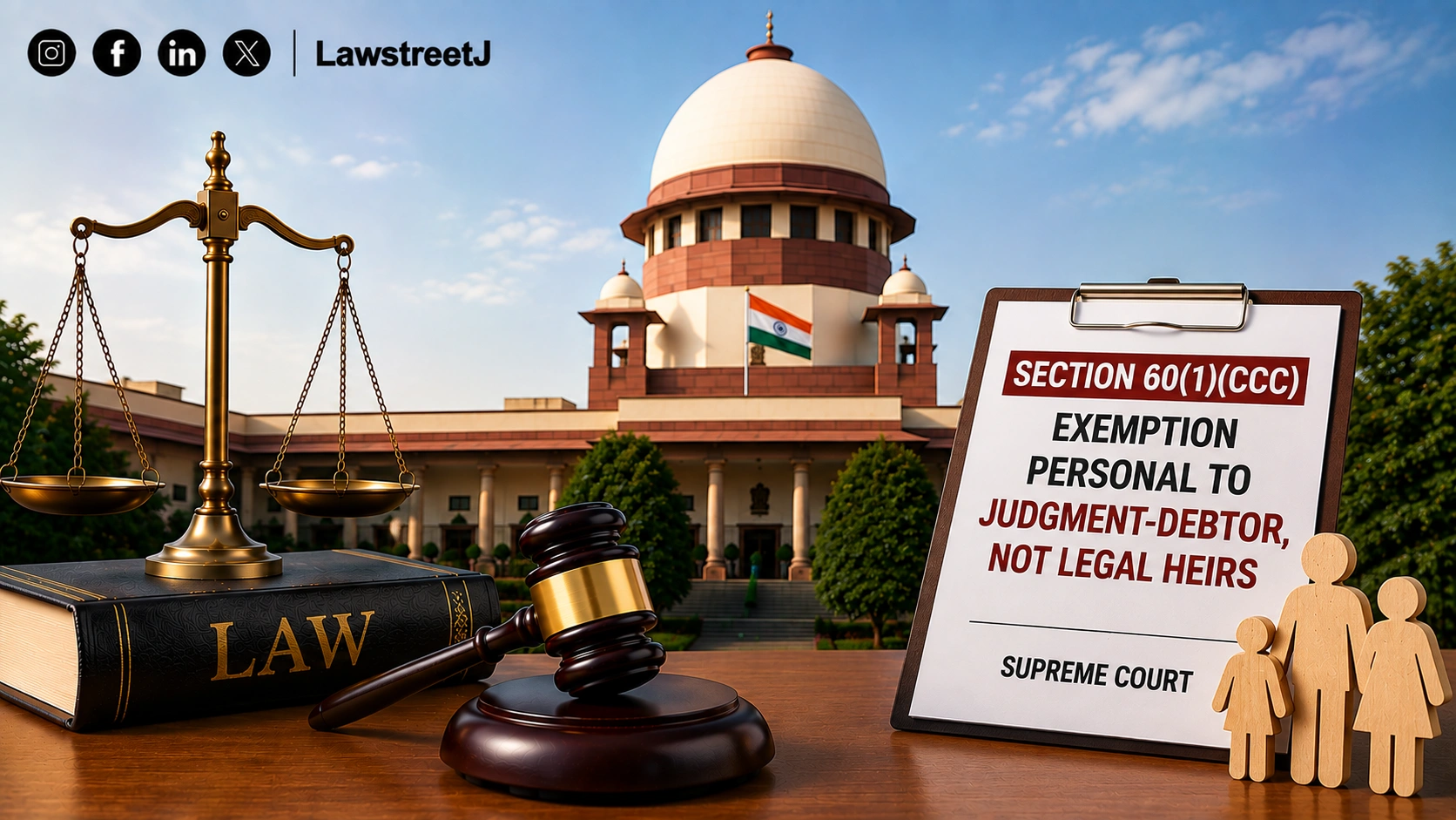 Exemption From Attachment of Judgment-Debtor's House Does Not Extend to Legal Heirs : SC [Read Judgment]