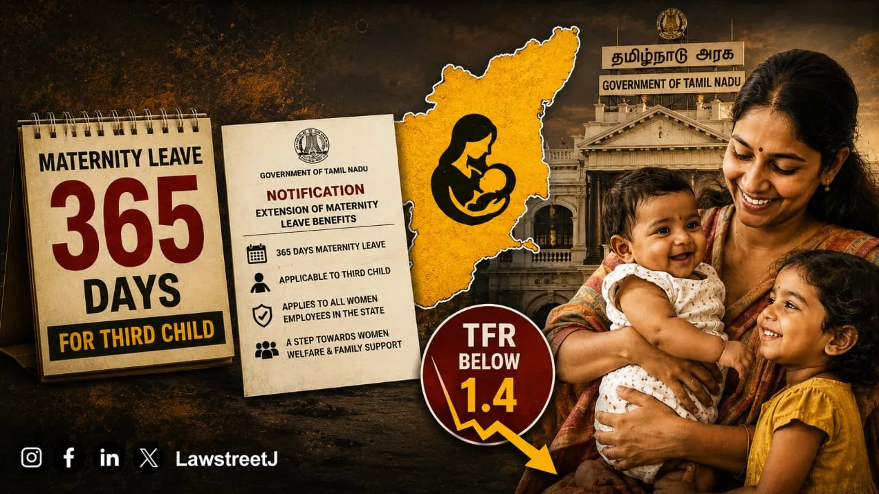 Tamil Nadu Extends Full 365-Day Maternity Leave to Third Child as State TFR Falls Below 1.4