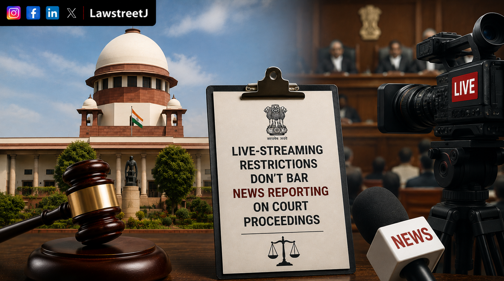 LiveStreaming Restrictions Dont Bar News Reporting on Court Proceedings Clarifies Supreme Court