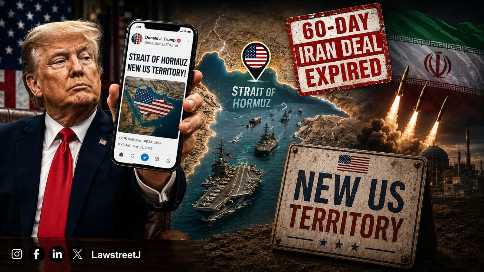 Trump Posts Strait of Hormuz as 