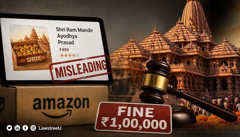Amazon Fined ₹1 Lakh For Hosting Sweets Falsely Sold As “Shri Ram Mandir Ayodhya Prasad”