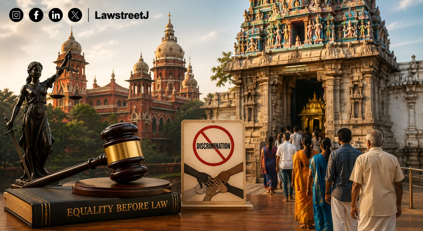 Madras HC Judge Cites Bhagavad Gita Says No Discrimination Can Be Allowed In Place Of Worship