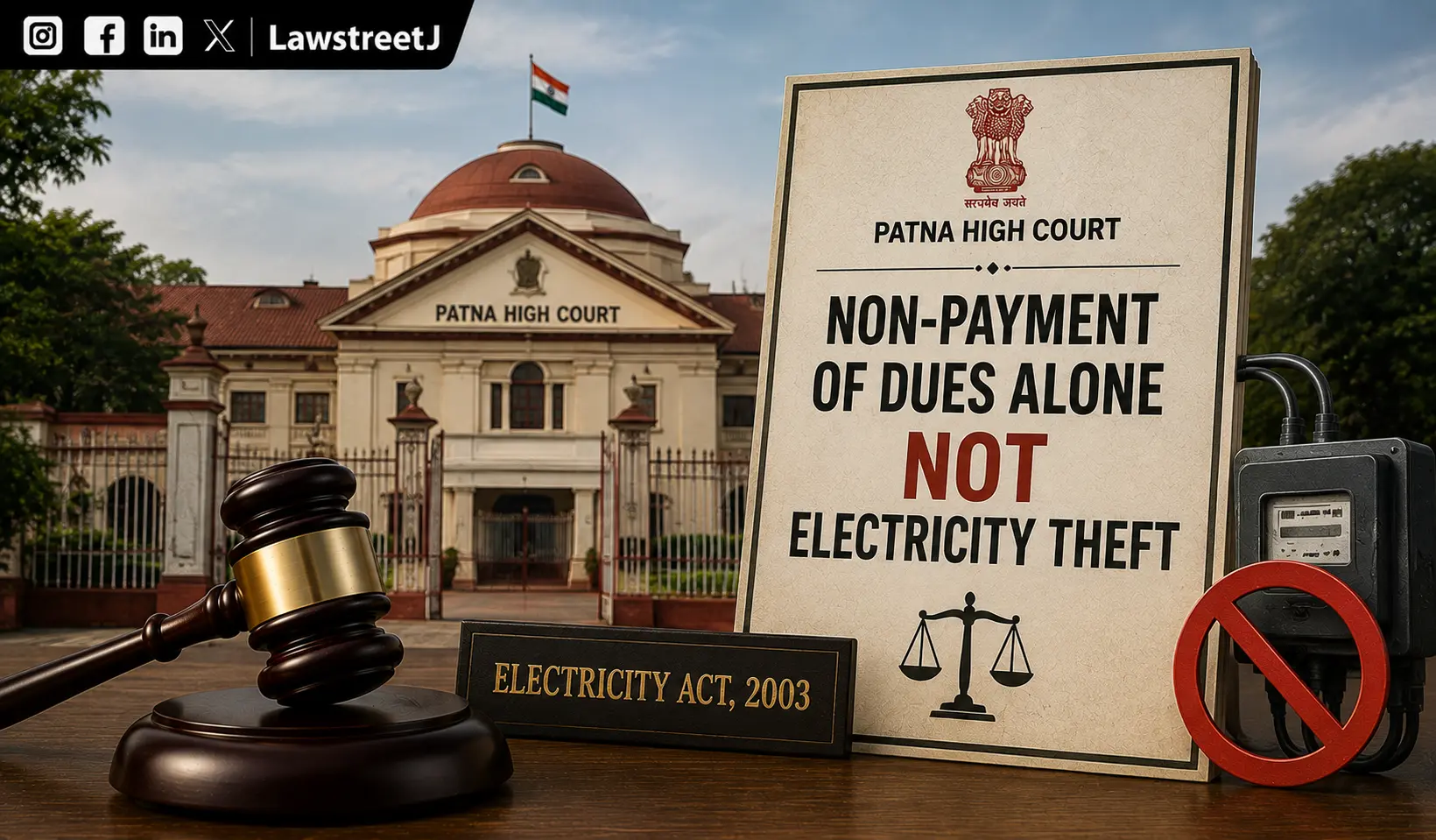 Non-Payment Of Dues Alone Not Electricity Theft : Patna HC