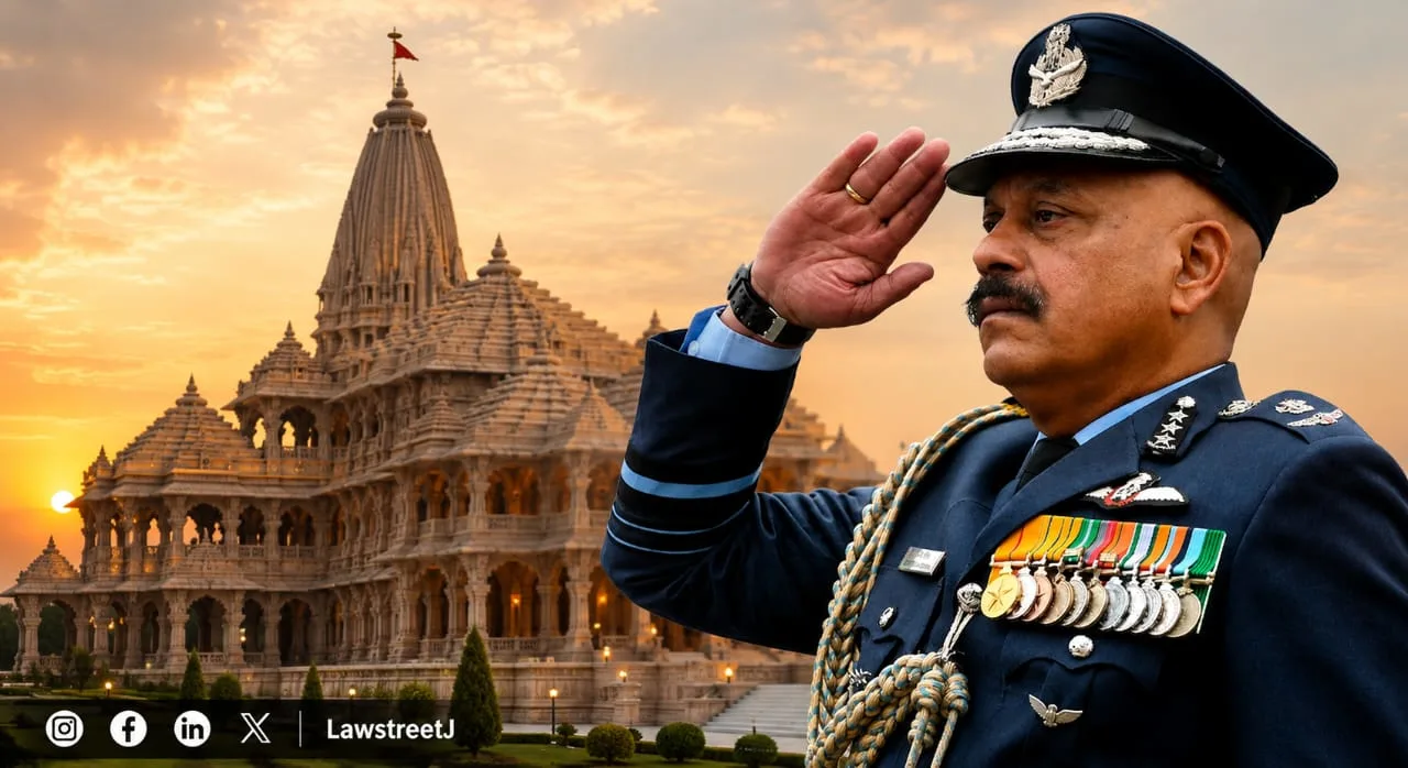 Retired Air Marshal Jeetendra Mishra Named First Full-Time CEO of Ram Janmabhoomi Teerth Kshetra Trust