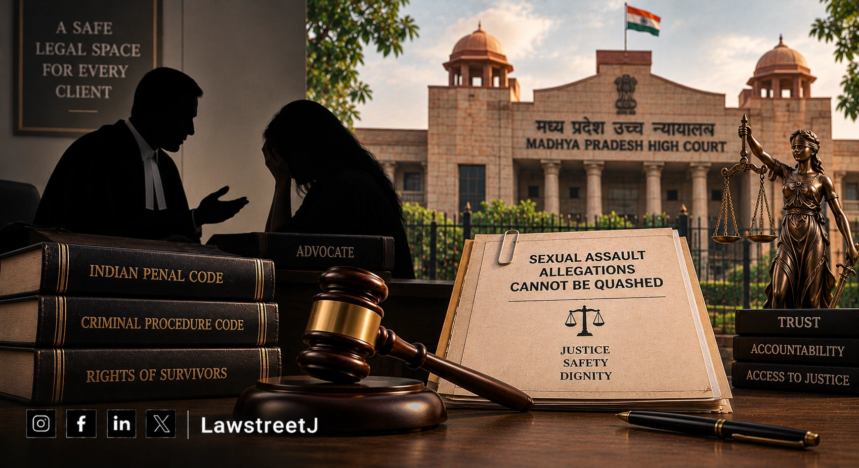 Advocate-Client Relationship Does Not Make Sexual Assault Allegations Impossible : Madhya Pradesh HC
