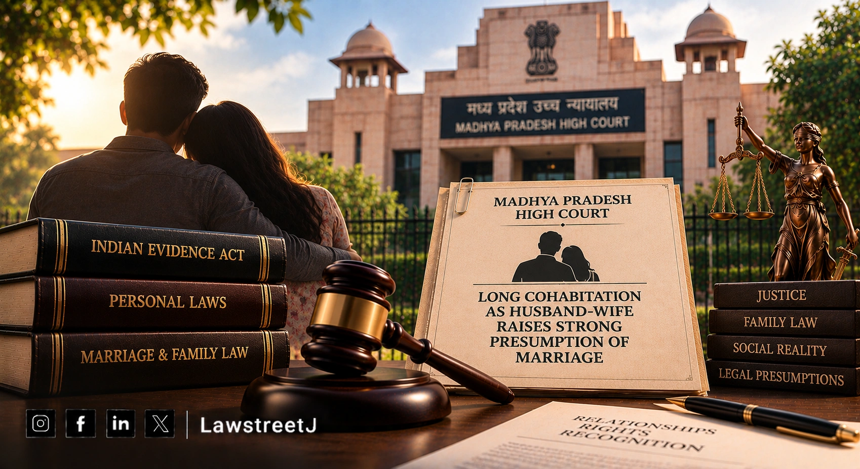 Long Cohabitation As Husband-Wife Raises Strong Presumption Of Marriage : Madhya Pradesh HC