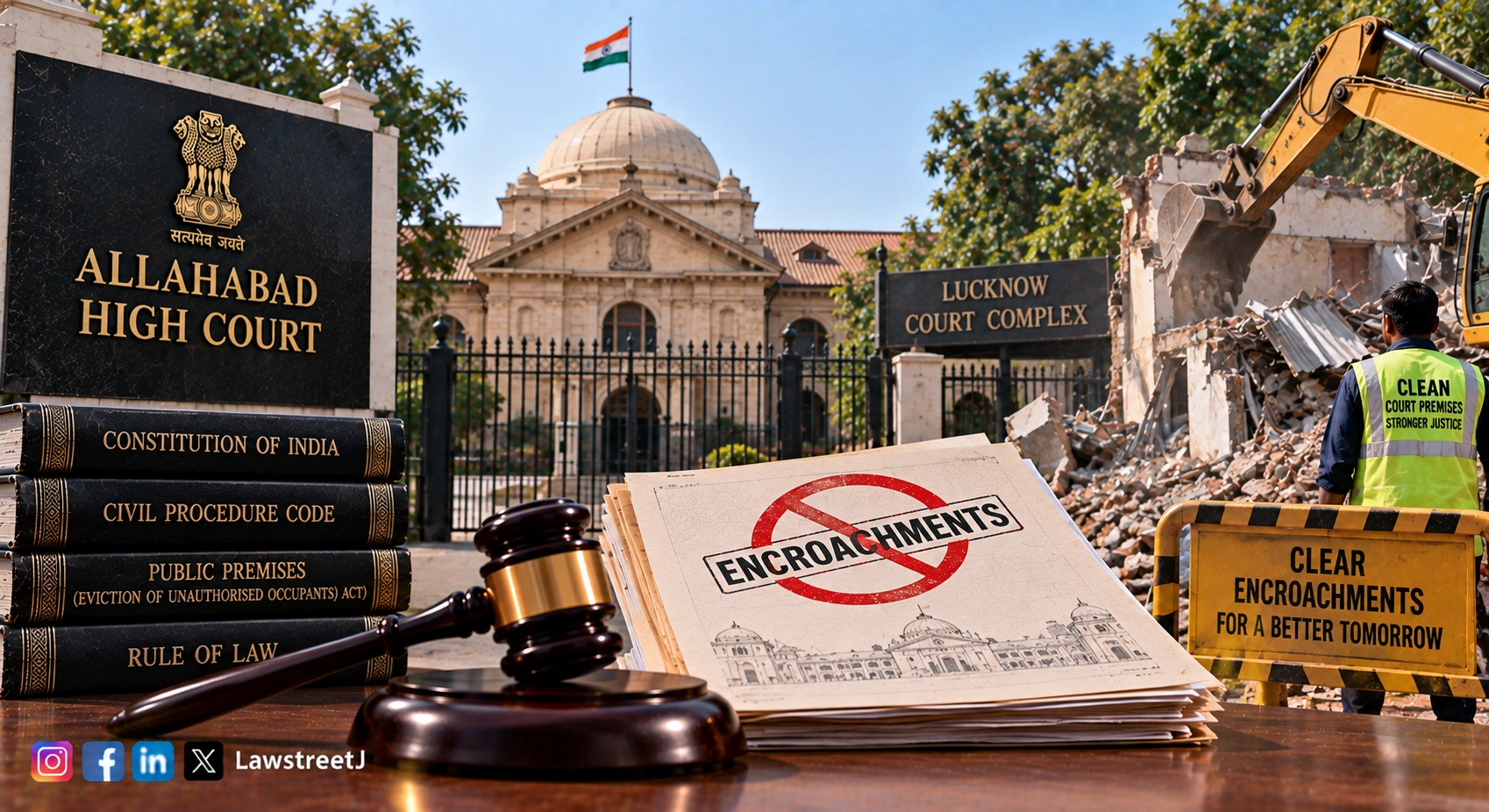 allahabad-hc-sets-5week-deadline-for-removing-encroachments-around-lucknow-district-court