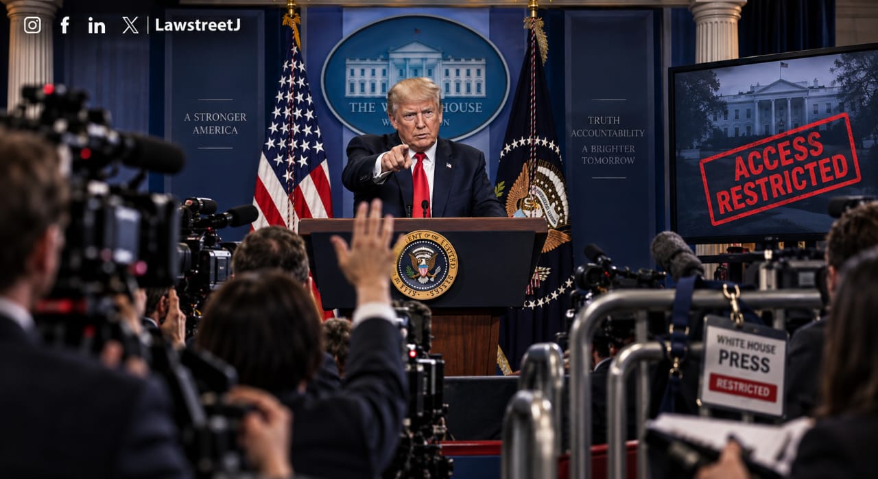 Trump Says He's "Banning" CNN, MS NOW and Politico From the White House Over "Fake News"
