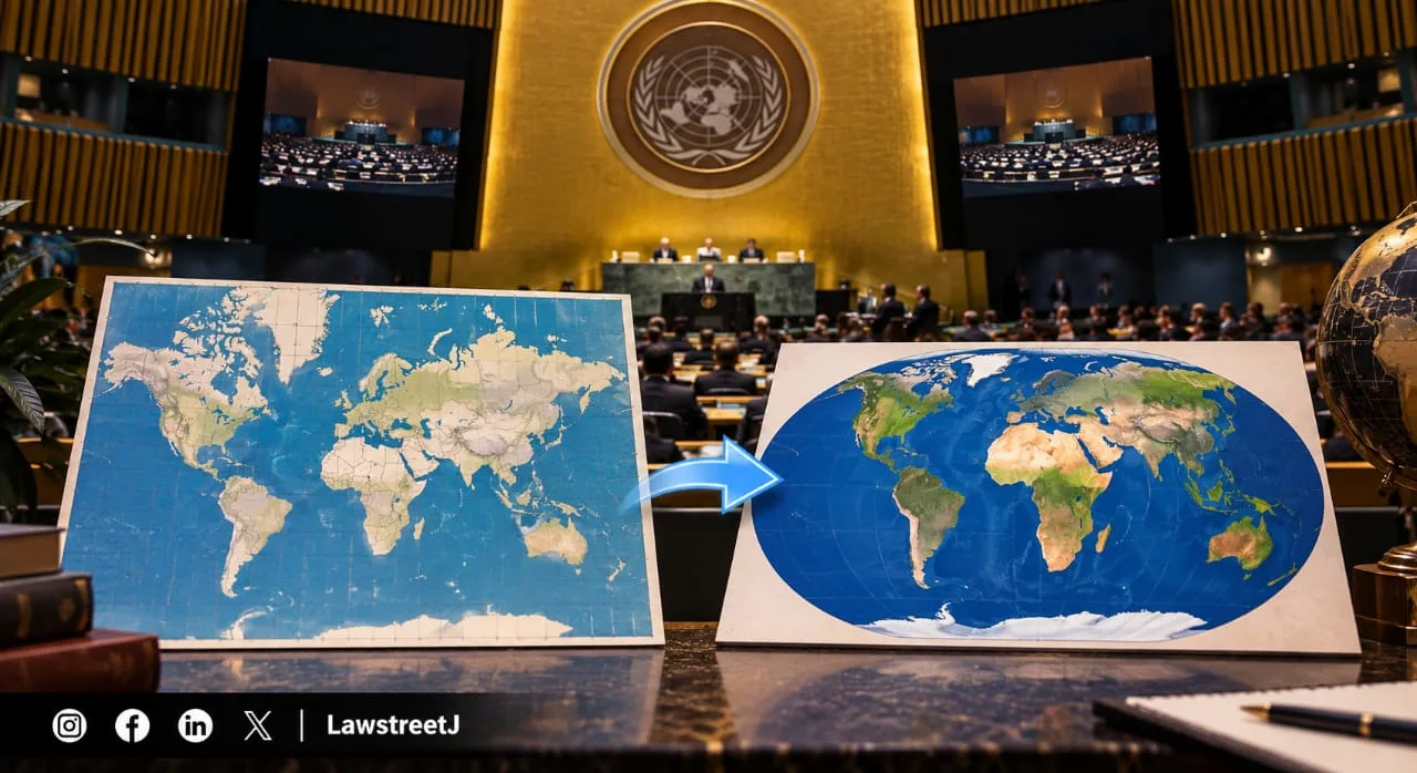 UN General Assembly Adopts Resolution to Replace Mercator Map With Equal Earth Projection Showing Africa's True Size