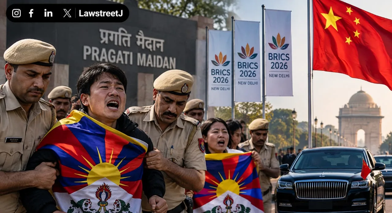 Delhi Police Detain 8–10 Tibetans Near Pragati Maidan Ahead of Chinese Delegation's BRICS Arrival