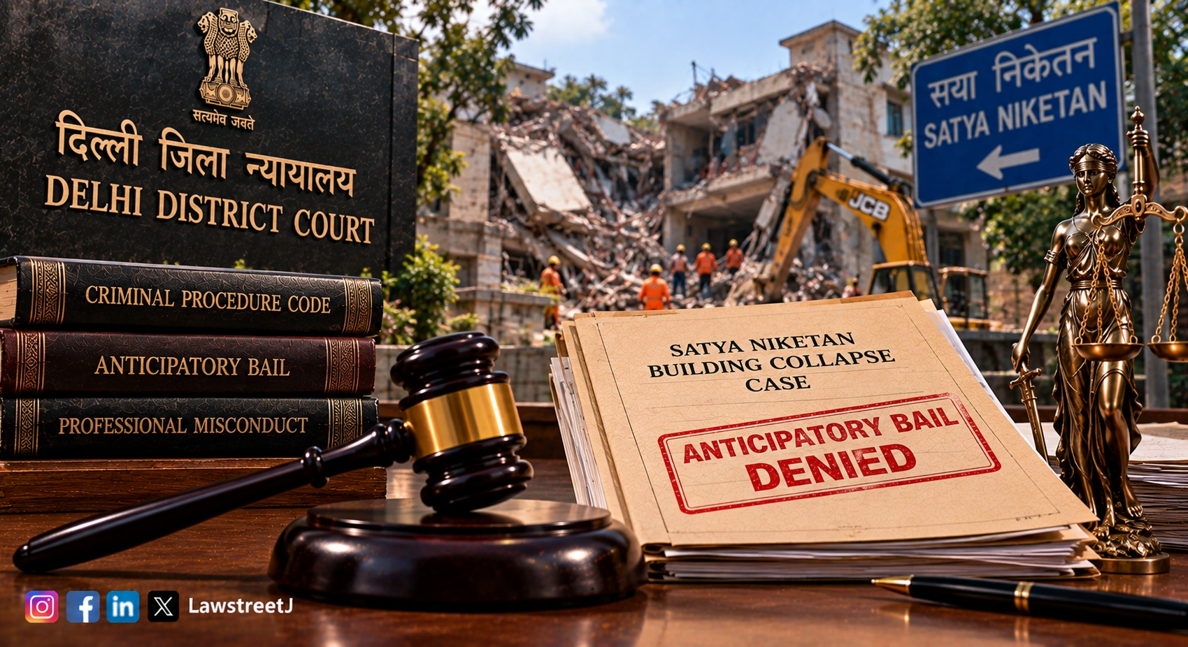 Satya Niketan Collapse Delhi Court Denies Anticipatory Bail To PG Operator