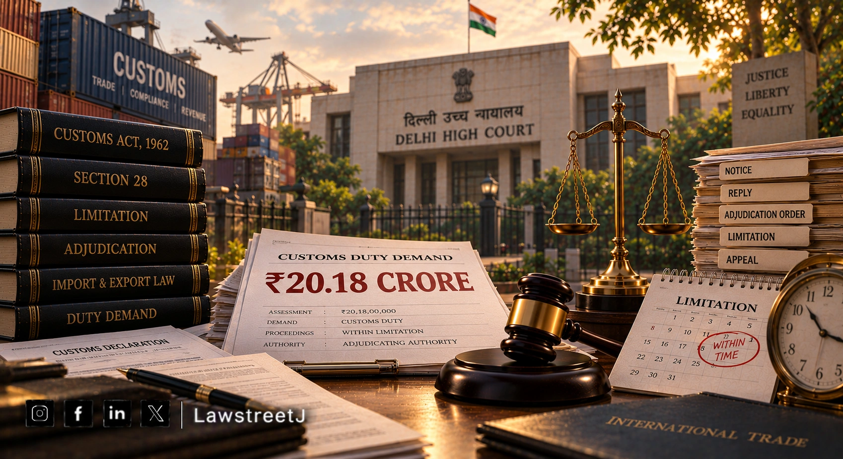 Customs Adjudication Within Limitation Despite ₹20.18 Crore Duty Demand: Delhi HC [Read Judgment]