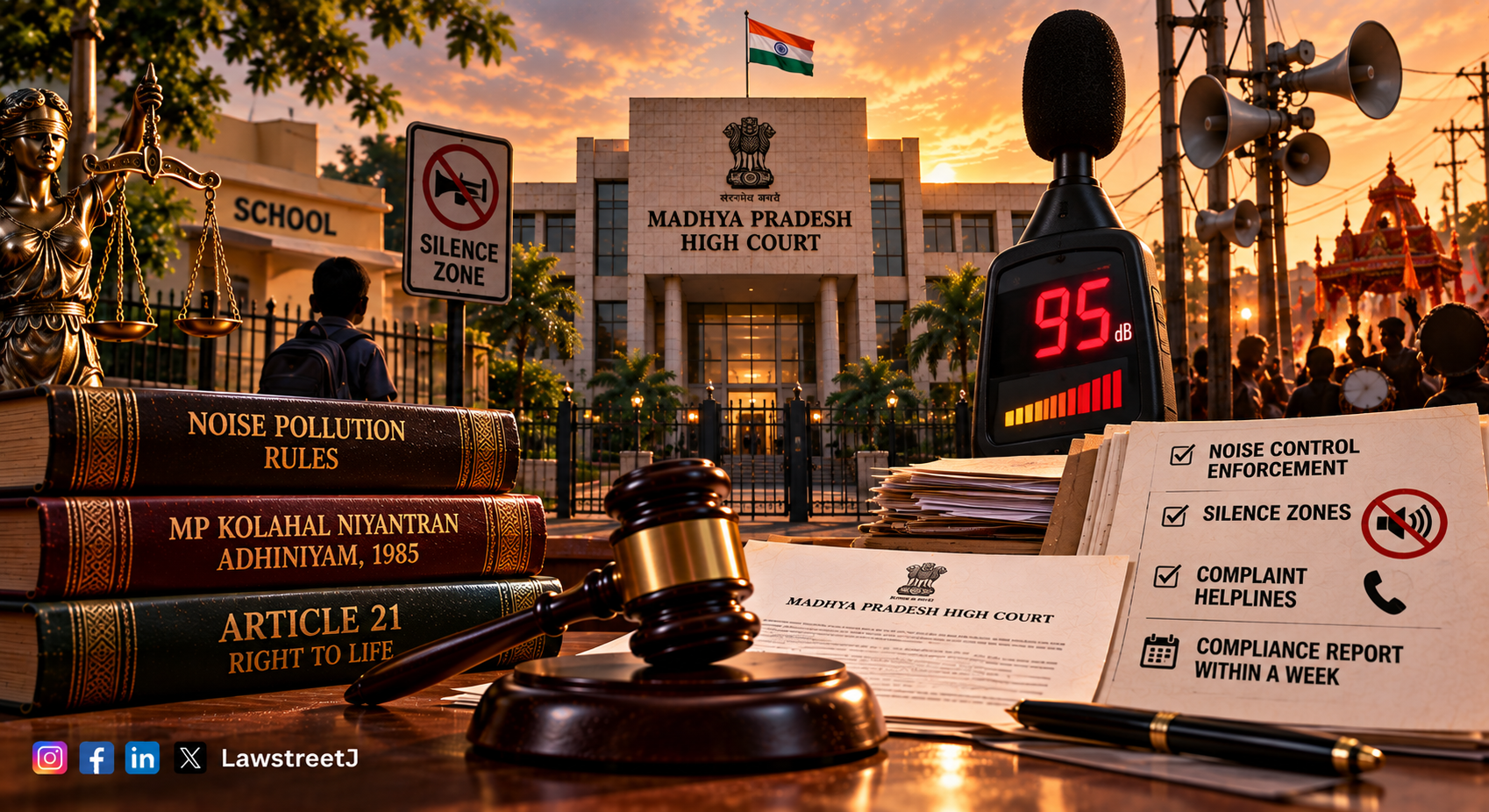 Authorities Must Strictly Enforce Noise Pollution Rules Take Action Against Violators Madhya Pradesh HC
