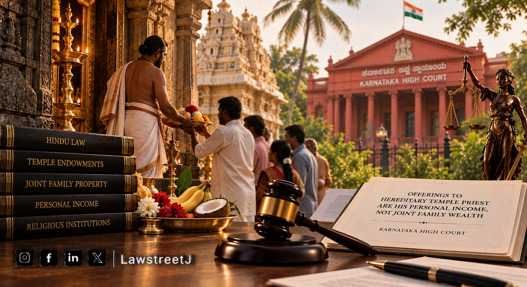 Income From Hereditary Archak's Duties Is Individual Property: Karnataka HC [Read Judgment]