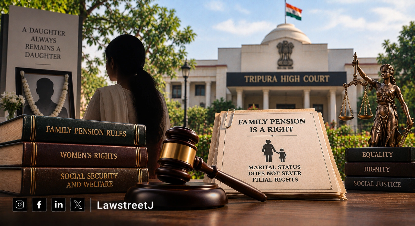 Divorced Daughter Entitled To Family Pension Even If Divorce Follows Father’s Death: Tripura HC
