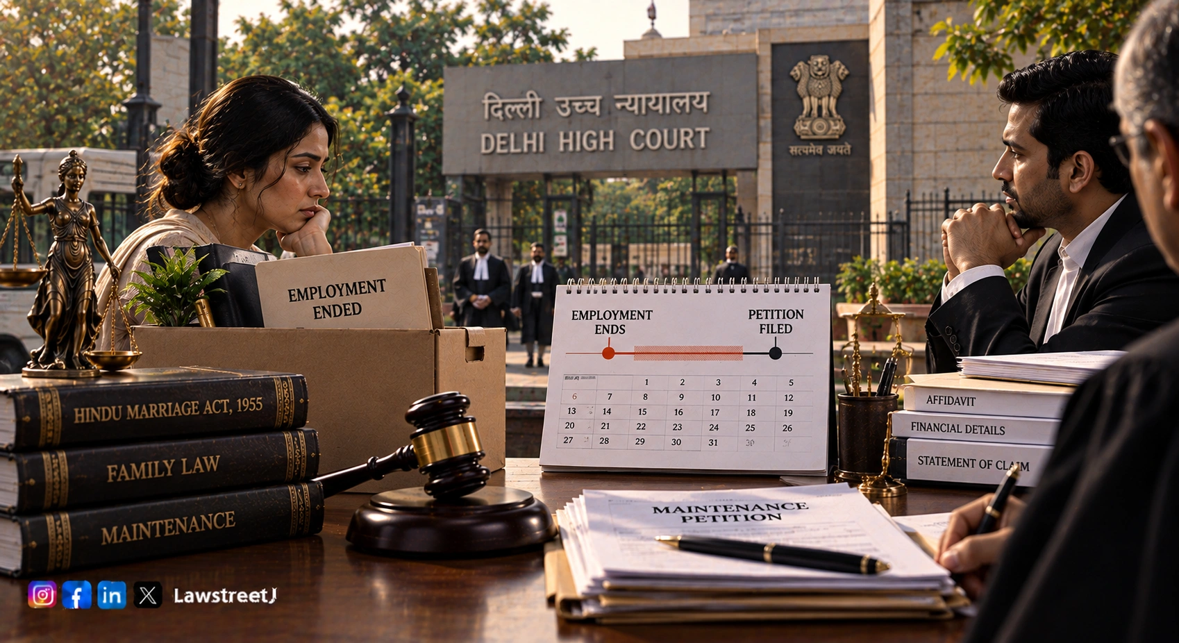 Interim Maintenance Payable From Date Wife Becomes Unemployed Delhi HC