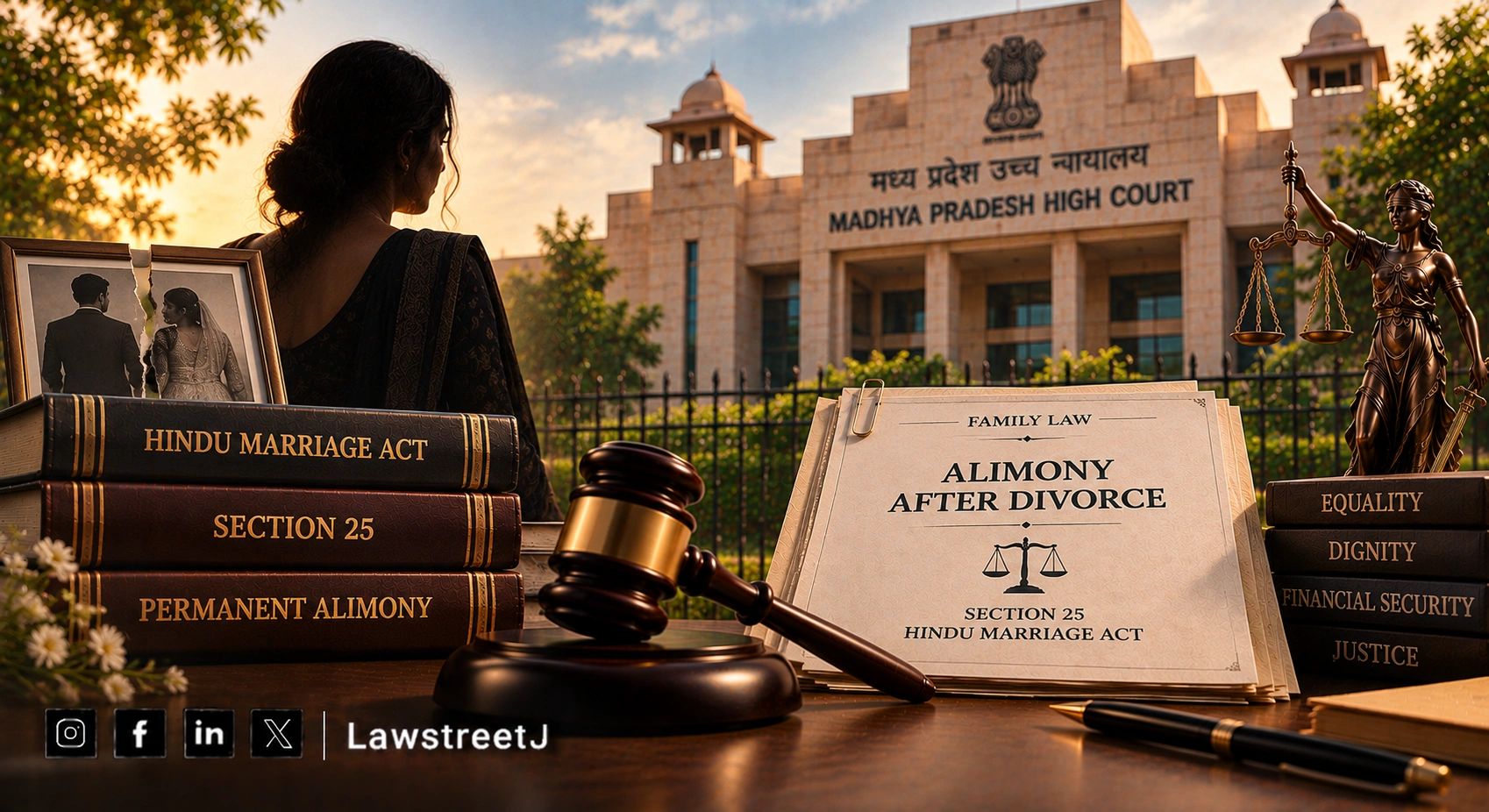 Divorce Decree Does Not Bar Wife From Seeking Permanent Alimony Under Section 25 HMA: Madhya Pradesh HC