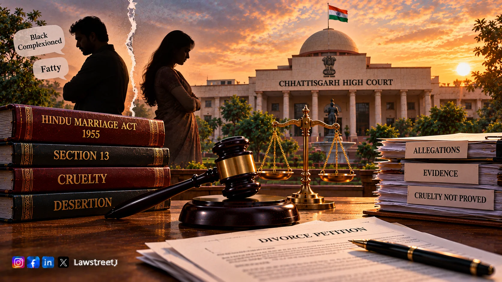 Calling Husband Black Complexioned Or Fatty Not Enough For Divorce Chhattisgarh HC