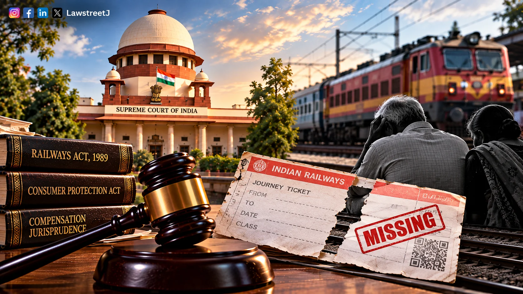Absence Of Railway Ticket Cannot Defeat Compensation Claim Of Bona Fide Passenger Supreme Court