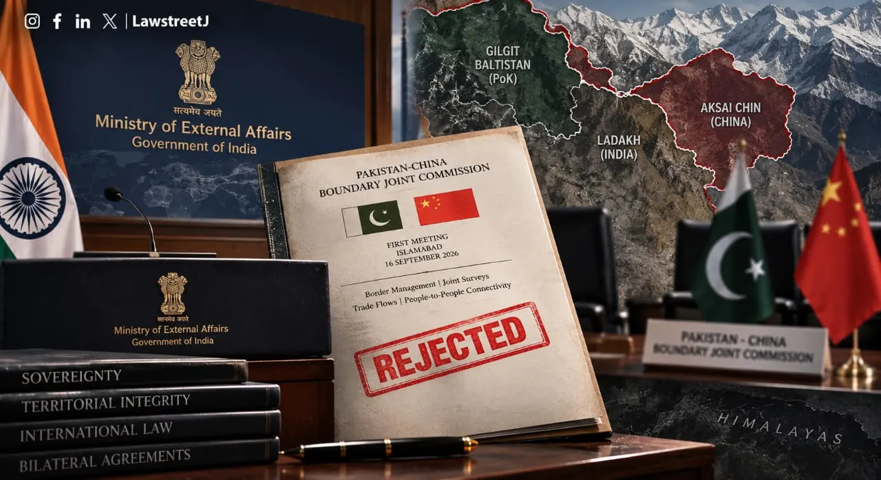 India Rejects "So-Called" Pakistan-China Boundary Joint Commission, Calls It "Legally Baseless"