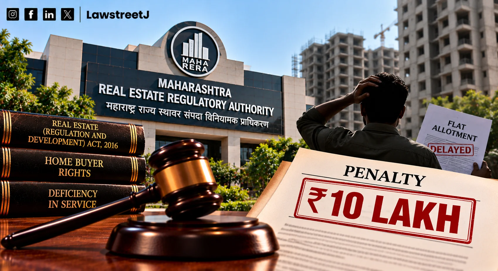 MahaRERA Imposes 10 Lakh Penalty On Developers For Failing To Allot Flat