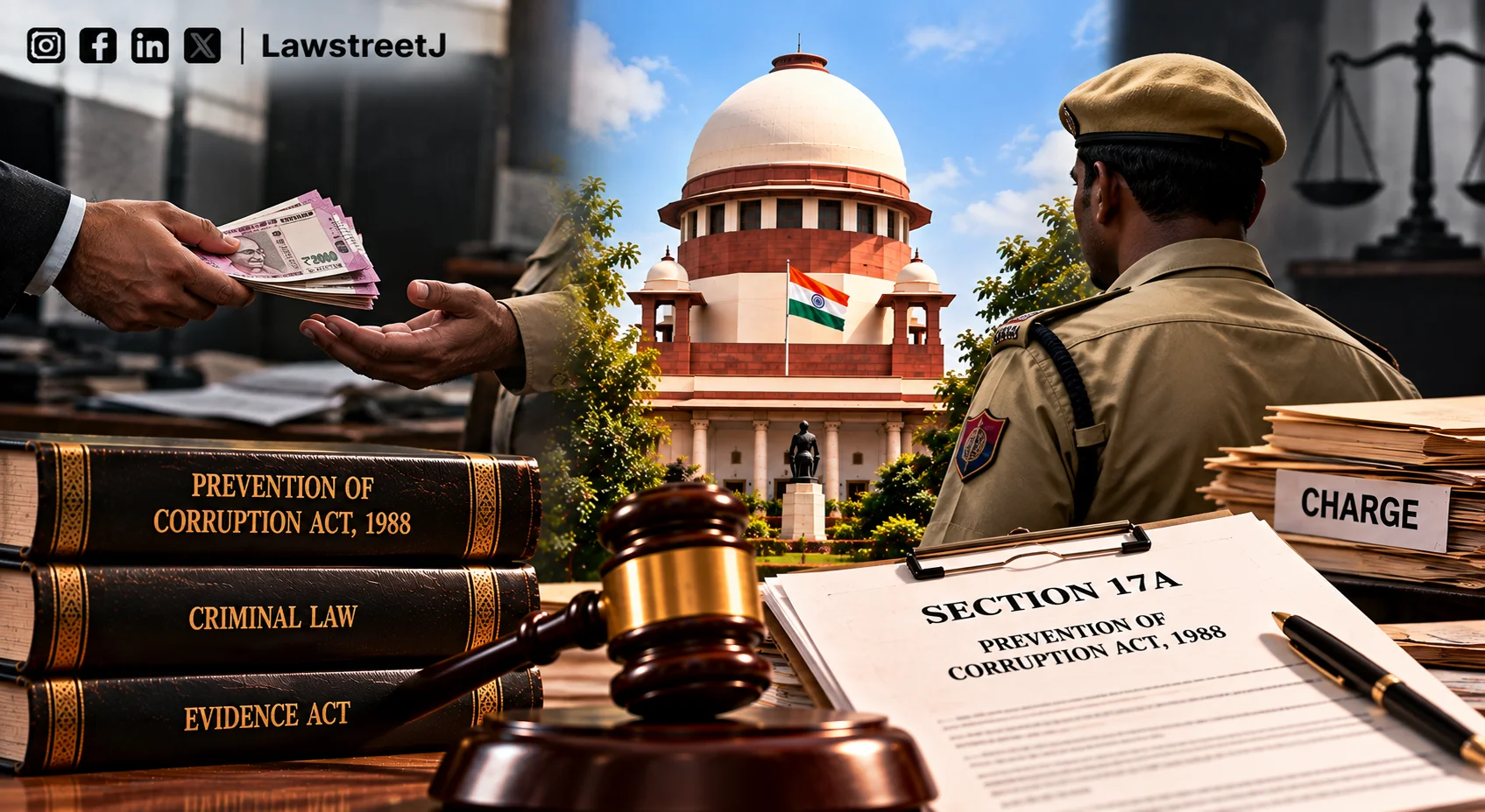 Demanding A Bribe Is A Pure Criminal Act Section 17A PC Act Not Applicable Supreme Court