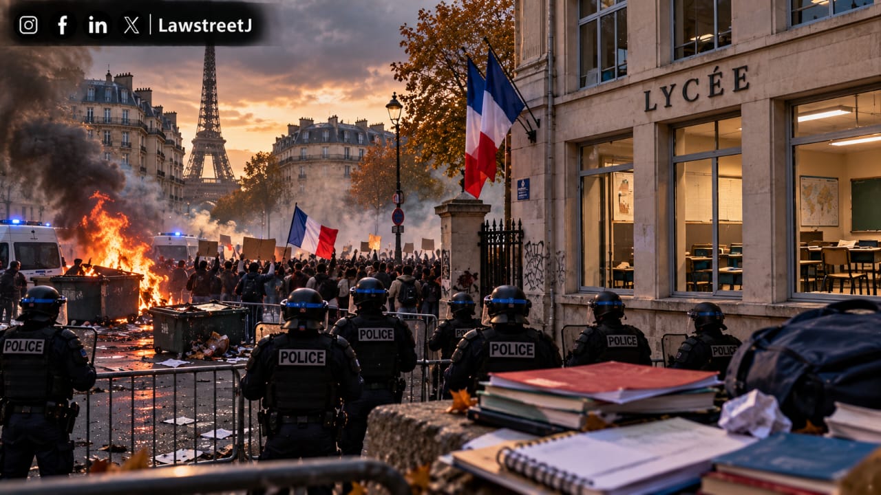 Student Protests Over School Conditions Spread Across France, Thousands Arrested as Violence Escalates