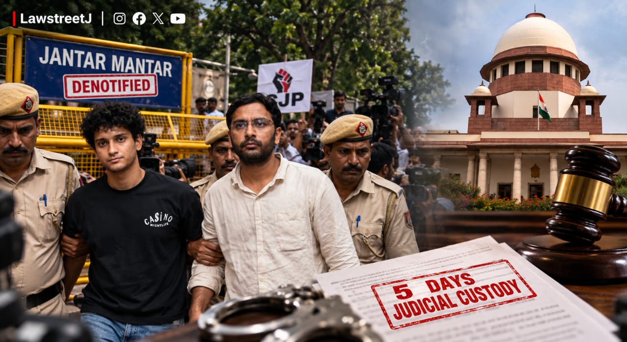 CJP Leaders Saurav Das, Ashutosh Ranka Sent to 5-Day Judicial Custody for Entering Denotified Jantar Mantar