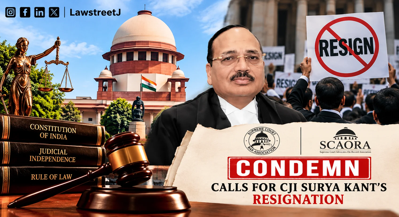 SCAORA Disapproves Calls For CJIs Resignation Urges Respect For Judicial Independence