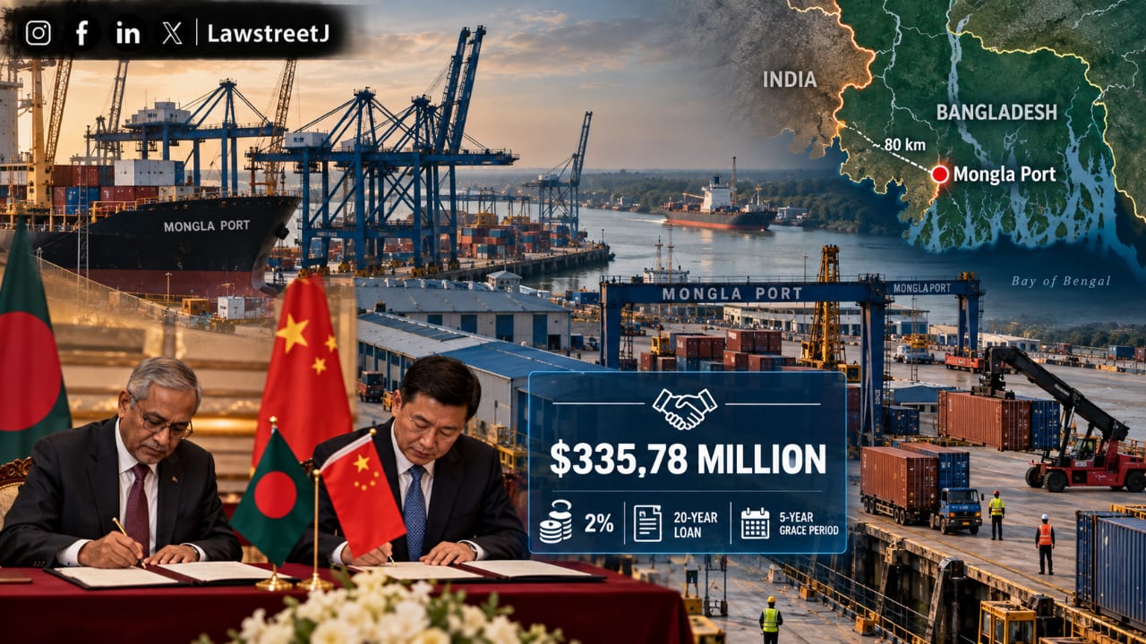 Bangladesh Signs $335.78 Million China Loan to Modernise Mongla Port, 80 km From Indian Border